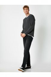 Erkek Gri Jeans 1KAM43749LD thumbnail 7