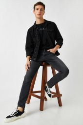 Erkek Jean Pantolon Siyah thumbnail 3