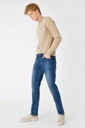Erkek Orta İndigo Jeans 1KAM45018LD thumbnail 7