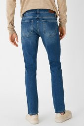 Erkek Orta İndigo Jeans 1KAM45018LD thumbnail 9