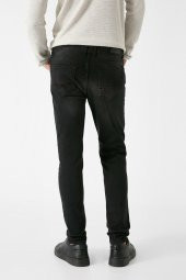 Erkek Siyah Jeans 1KAM43157YD thumbnail 4
