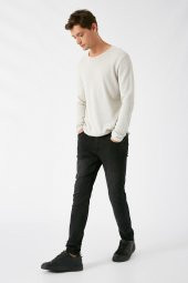 Erkek Siyah Jeans 1KAM43157YD thumbnail 1