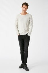 Erkek Siyah Jeans 1KAM43157YD thumbnail 2