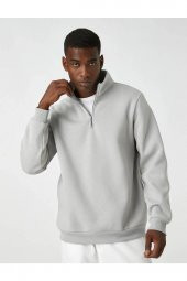 Erkek Sweatshirt Gri 3wam70064mk thumbnail 3