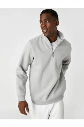 Erkek Sweatshirt Gri 3wam70064mk thumbnail 1