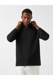 Fermuarlı Dik Yaka Sweatshirt thumbnail 2