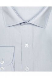 Slim Fit Mavi Erkek Gömlek thumbnail 2