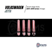 FAMS OTO AKSESUAR VW Jetta Krom Kapı Kolu 4 kapı 2011-2015 P. Çelik thumbnail 3