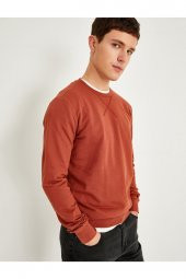 Basic Sweatshirt Pamuklu thumbnail 6