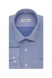 Armür Desenli Beyaz Erkek Gömlek thumbnail 7
