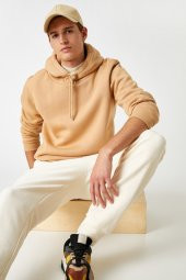 Basic Kapşonlu Sweatshirt thumbnail 1