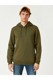 Basic Kapşonlu Sweatshirt thumbnail 2