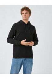 Basic Kapşonlu Sweatshirt thumbnail 9