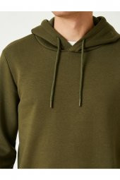 Basic Kapşonlu Sweatshirt thumbnail 12