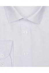 Slim Fit Armür Desenli Erkek Gömlek thumbnail 6