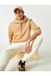 Basic Kapşonlu Sweatshirt thumbnail 1