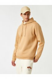 Basic Kapşonlu Sweatshirt thumbnail 3