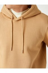 Basic Kapşonlu Sweatshirt thumbnail 5