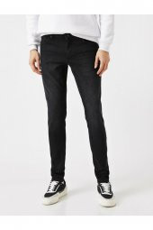 Erkek Siyah Jeans 1YAM43059MD thumbnail 8