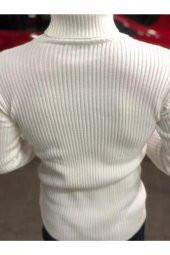 Boğazlı Slim Fit Triko Kazak thumbnail 2