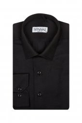 Slim Fit Armür Desenli Erkek Gömlek thumbnail 1