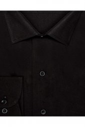 Slim Fit Siyah Erkek Gömlek thumbnail 2