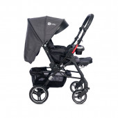 4 Baby Active Plus Çift Yönlü Bebek Arabası Gri thumbnail 3