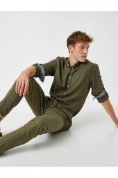 Tapered Fit Gabardin Pantolon thumbnail 1