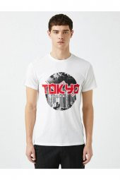 Erkek Beyaz T-shirt thumbnail 3