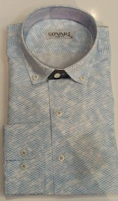 Süvari Classics Slim Fit Pamuklu  Desenli  Gömlek thumbnail 1