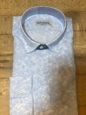 Süvari Classics Slim Fit Pamuklu  Desenli  Gömlek thumbnail 3