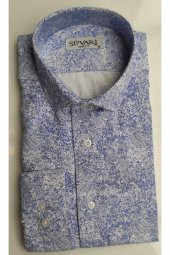Süvari Classics Slim Fit Desenli Gömlek thumbnail 3