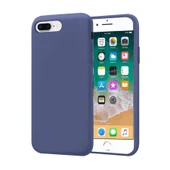 Apple iPhone 7 Plus İnce Mat Silikon Kılıf Lacivert thumbnail 1