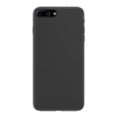 Apple iPhone 8 Plus İnce Mat Silikon Kılıf Siyah thumbnail 2