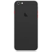 Apple iPhone 6S Plus Transparent Slim Case Siyah thumbnail 1