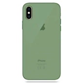 Apple iPhone XS Max Transparent Slim Case Yeşil thumbnail 1