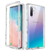Samsung  Note 10 Plus Çift Taraflı Silikon Kılıf Şeffaf thumbnail 1