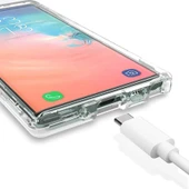 Samsung  Note 10 Plus Çift Taraflı Silikon Kılıf Şeffaf thumbnail 4