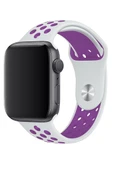 Apple Watch Series SE 40 MM Fileli Kordon Beyaz-Mor thumbnail 3