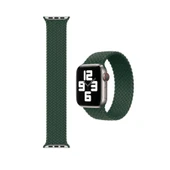Apple Watch 5 44 MM Tek Parça SMALL Hasır Kordon Yeşil thumbnail 2