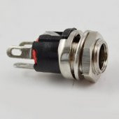 Panel Tipi Metal Dişi DC Barrel Jack - Önden Somunlu thumbnail 2
