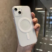 Apple iPhone 13 6.1'' Magsafe Şeffaf Silikon Kılıf thumbnail 1
