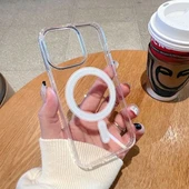 Apple iPhone 11 Pro Magsafe Şeffaf Silikon Kılıf thumbnail 1