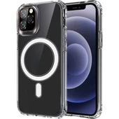 Apple iPhone 11 Pro Magsafe Şeffaf Silikon Kılıf thumbnail 2