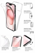 Apple iPhone 11 Çift Taraflı Silikon Kılıf Şeffaf thumbnail 4