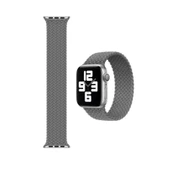 Apple Watch 7 41 MM Tek Parça LARGE Hasır Kordon Gri thumbnail 2
