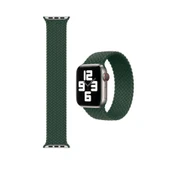 Apple Watch 4 38 MM Tek Parça LARGE Hasır Kordon Yeşil thumbnail 2