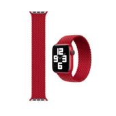 Apple Watch 7 45 MM Tek Parça LARGE Hasır Kordon Kırmızı thumbnail 2
