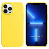 Apple iPhone 13 Pro Max 6.7'' Liquit Lansman Silikon Sarı thumbnail 1