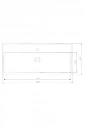 KAREN BANYO SKY 80 CM LAVABO thumbnail 2